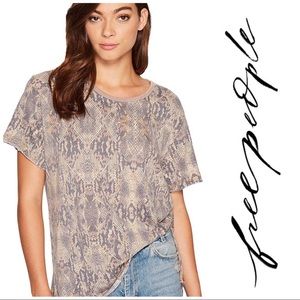Free people print me perfect short sleeve tee